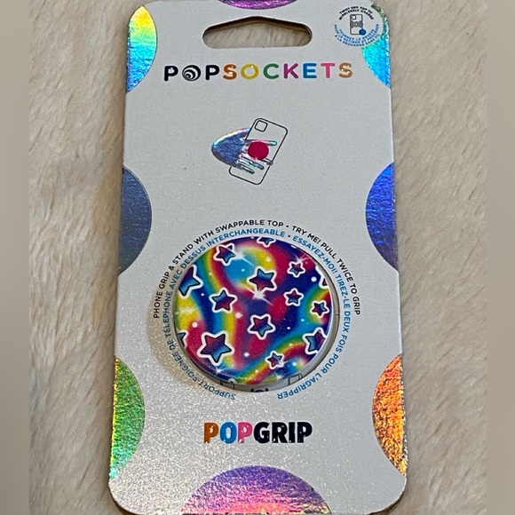 PopSocket Stylish PopGrip PopTop Cell Phone Joy Grip & Stand Starburst NWT - Picture 4 of 7